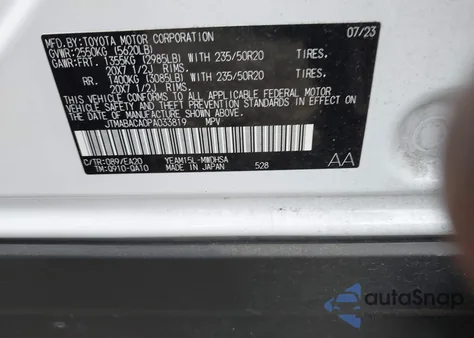 2023 Toyota Bz4X Limited from USA, damaged, VIN JTMABACA0PA033819